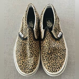 Leopard Print VANS Slip On Shoes for Kid (Size 2.5)